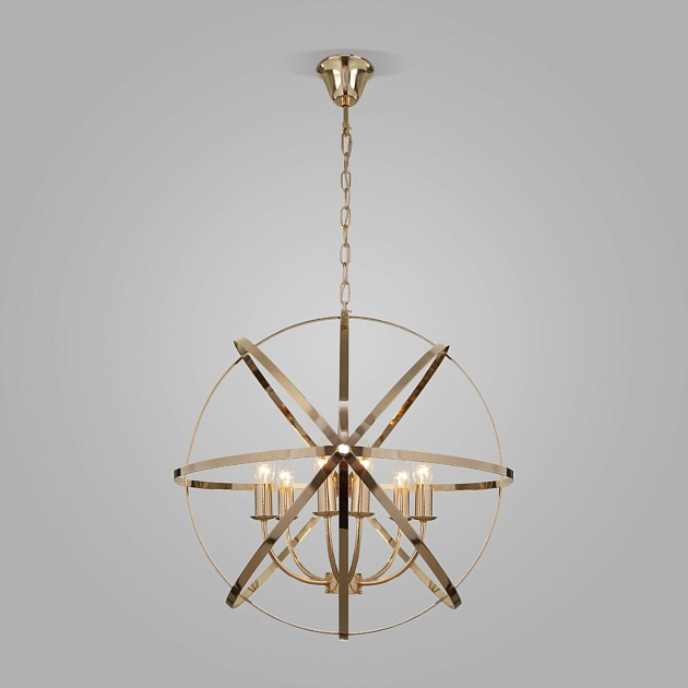 Подвесная люстра Eurosvet Santi 60139/6 золото изображение 4 Подвесная люстра Eurosvet Santi 60139/6 золото Фото № 4