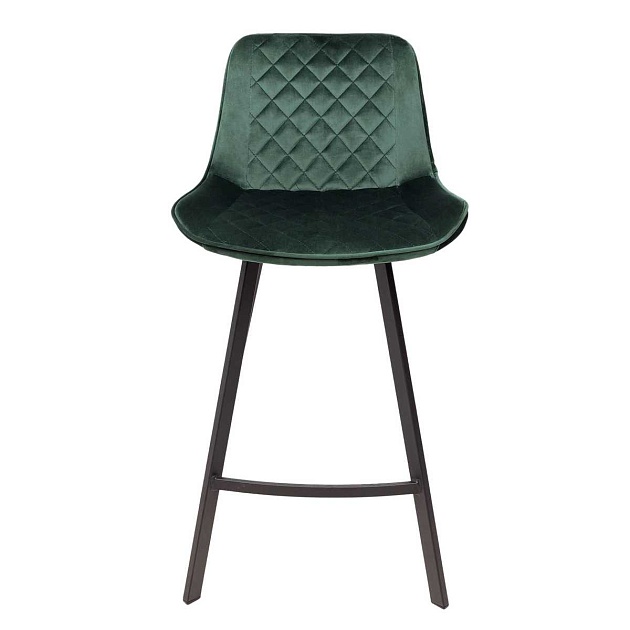 Барный стул AksHome Leros темно-зеленый, велюр 81475 Фото № 5