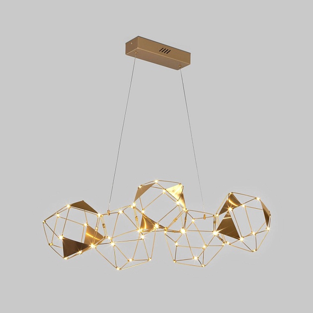 Подвесной светодиодный светильник Eurosvet Uma 90368/5 медь изображение Подвесной светодиодный светильник Eurosvet Uma 90368/5 медь Фото №