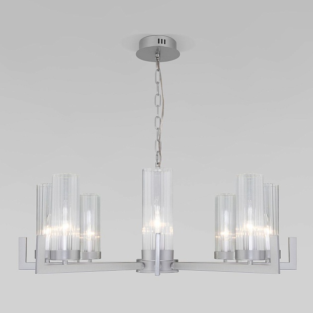 Подвесная люстра Eurosvet Arganie 60133/8 серебро Фото № 5