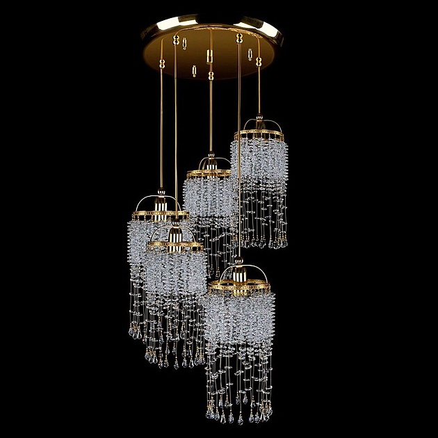 Подвесная люстра Artglass Small Game 01-05 CE Фото № 