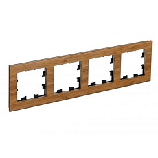 Рамка 4-постовая Systeme Electric AtlasDesign Nature бамбук ATN353204