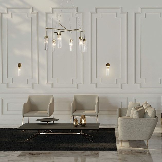 Бра Eurosvet Gilian 60163/1 латунь Фото № 6