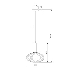 Подвесной светильник Eurosvet 50183/1 прозрачный 1