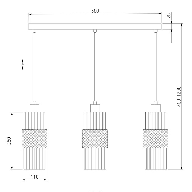 Подвесной светильник Eurosvet Soho 50209/3 хром изображение 3 Подвесной светильник Eurosvet Soho 50209/3 хром Фото № 3