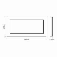 Светодиодная панель Arlight IM-300x600A-18W Warm White 023152(1) 4