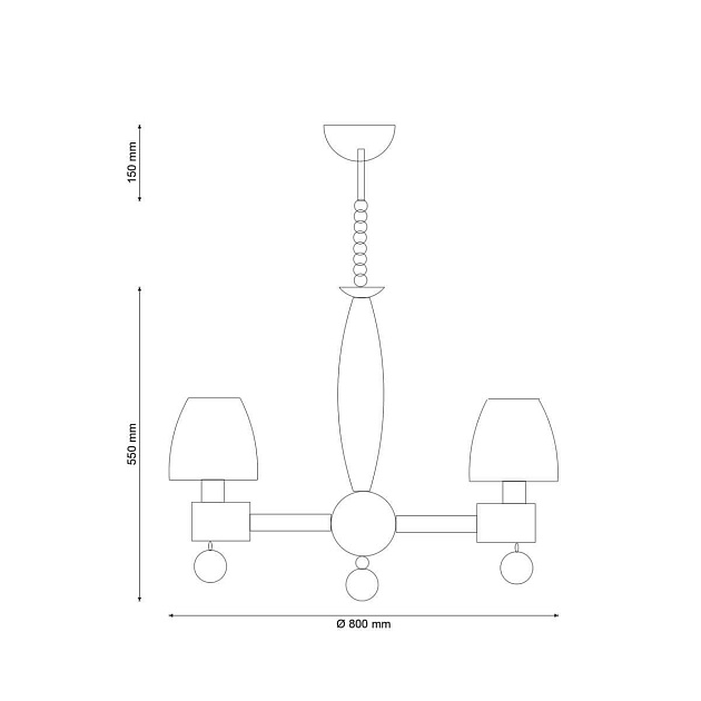 Подвесная люстра Lucia Tucci Natura 088.8 Фото № 2
