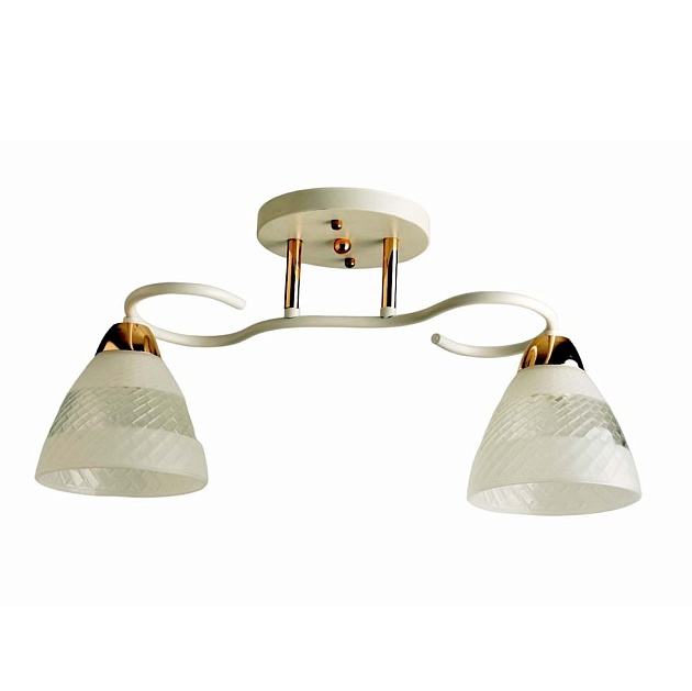 Потолочный светильник ЭкономСвет 11173/2WT+FGD WT+CL изображение Потолочный светильник ЭкономСвет 11173/2WT+FGD WT+CL Фото №