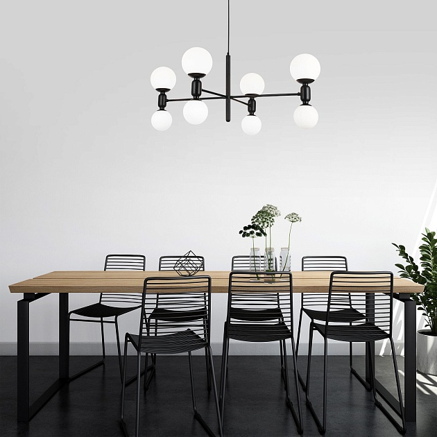 Подвесная люстра Eurosvet Bubble 30182/8 черный Фото № 7