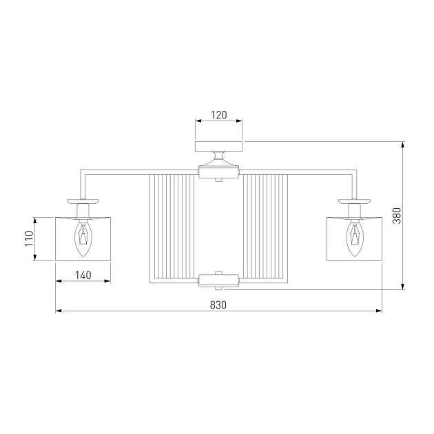 Потолочная люстра Eurosvet Fargo 60123/8 хром Smart Фото № 3