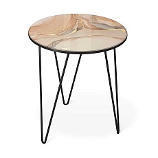 Журнальный стол Sheffilton SHT-CT27 дымчатый топаз/черный муар 4007482112