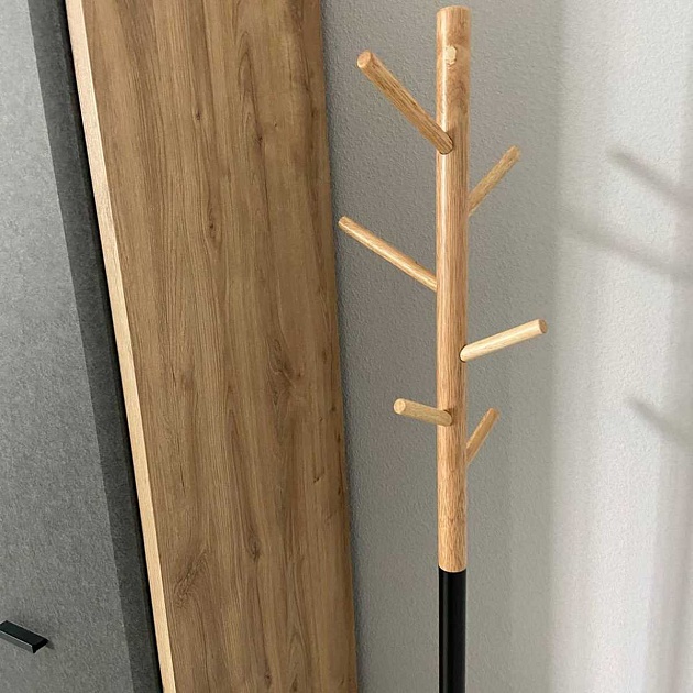 Напольная вешалка AksHome Agava сосна, сосна, цвет основания чёрный 77637 изображение 4 Напольная вешалка AksHome Agava сосна, сосна, цвет основания чёрный 77637 Фото № 4