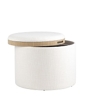 Пуф с ящиком Stool Group Хюгге L рогожка белая 19B260LLP YX1828-1 1