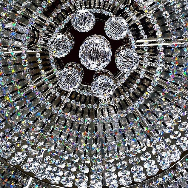 Потолочная люстра Artglass Gerta Dia 800 Nickel CE изображение 2 Потолочная люстра Artglass Gerta Dia 800 Nickel CE Фото № 2