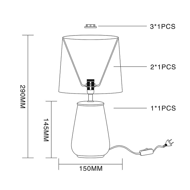 Настольная лампа Escada Juventus 10171/L Black изображение 2 Настольная лампа Escada Juventus 10171/L Black Фото № 2
