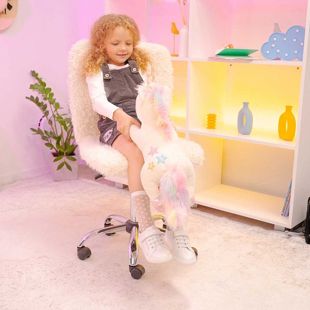 Детское кресло AksHome Fluffy светло-бежевый, искусственный мех 86383 изображение 13 Детское кресло AksHome Fluffy светло-бежевый, искусственный мех 86383 Фото № 13