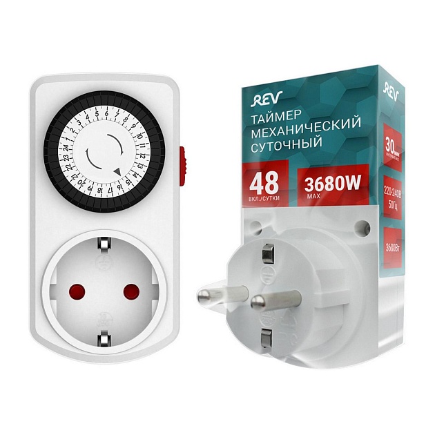 Таймер механический суточный REV 67074 8 Фото № 2
