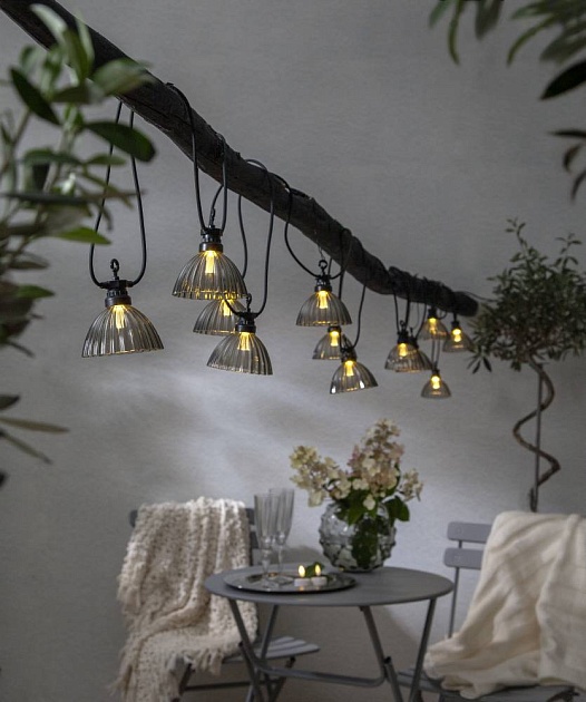 Уличная светодиодная гирлянда Eglo Cubone серый 900215 изображение 2 Уличная светодиодная гирлянда Eglo Cubone серый 900215 Фото № 2