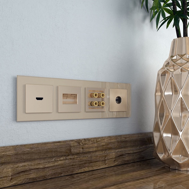 ТВ-розетка оконечная Werkel шампань W1183011 4690389157516 изображение 3 ТВ-розетка оконечная Werkel шампань W1183011 4690389157516 Фото № 3