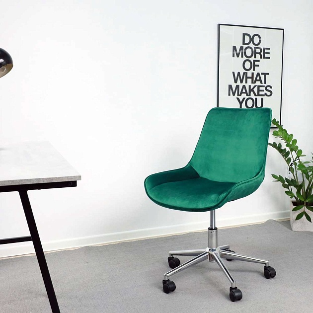 Поворотное кресло AksHome Lumier зеленый, велюр 79741 изображение 10 Поворотное кресло AksHome Lumier зеленый, велюр 79741 Фото № 10