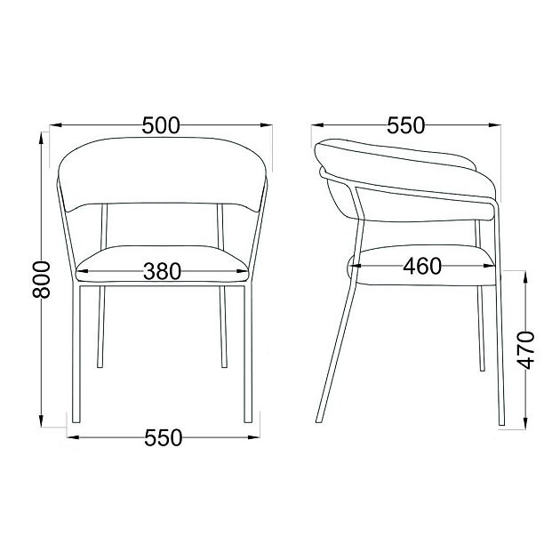 Кресло AksHome Geneva светло-коричневый, велюр 65592 Фото № 2