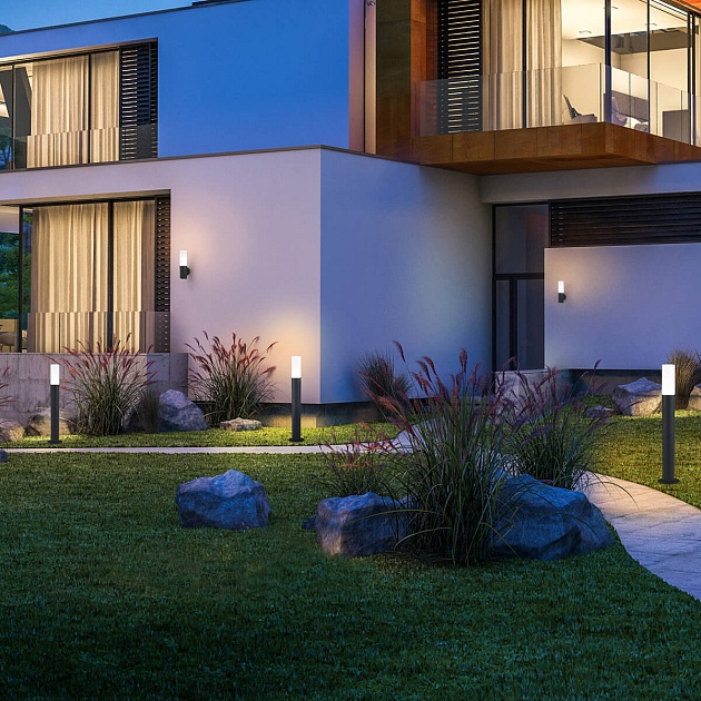 Уличный настенный светильник Elektrostandard 1418 Techno черный a049717 Фото № 4