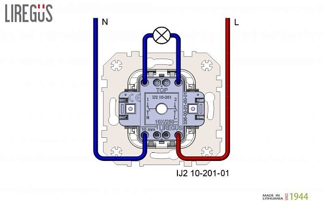 Выключатель одноклавишный Liregus Retro кремовый омбре 29-104 изображение 2 Выключатель одноклавишный Liregus Retro кремовый омбре 29-104 Фото № 2