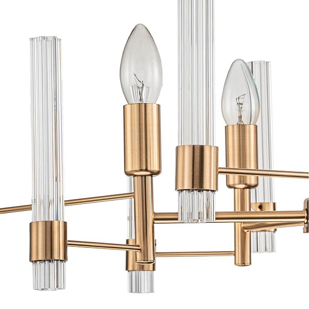 Подвесная люстра Indigo Favara 11040/5P Brass V000460 изображение 2 Подвесная люстра Indigo Favara 11040/5P Brass V000460 Фото № 2