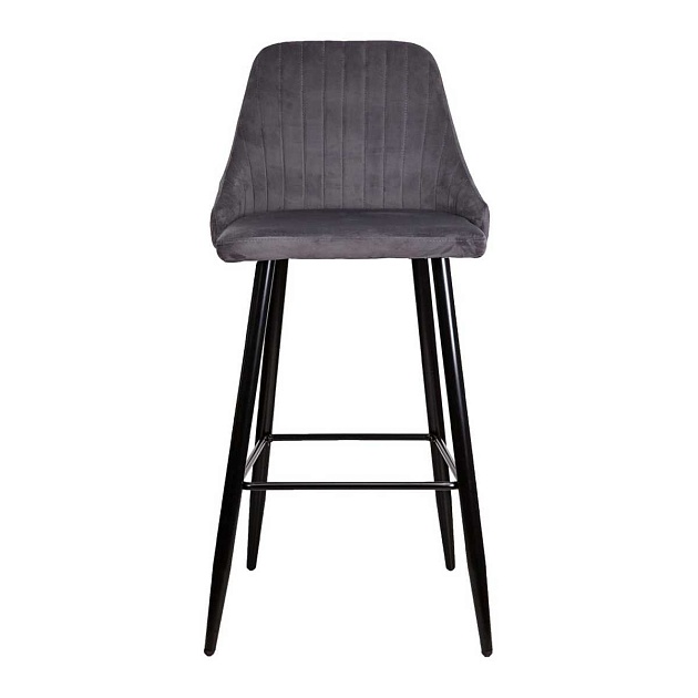 Барный стул AksHome Megan 2 серый, велюр 62510 Фото № 3