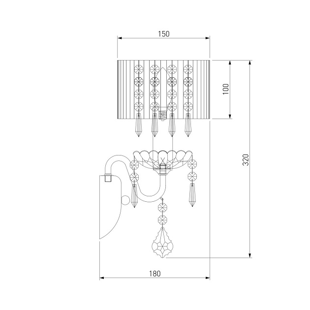 Бра Eurosvet 2045/1 хром/белый изображение 2 Бра Eurosvet 2045/1 хром/белый Фото № 2