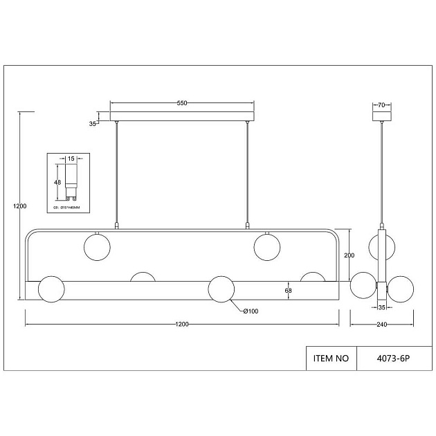 Подвесная люстра Favourite Fitirum 4073-6P Фото № 2