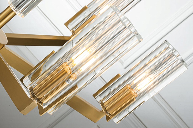 Подвесная люстра Belfast Malone 6035-6 BR CL изображение 6 Подвесная люстра Belfast Malone 6035-6 BR CL Фото № 6