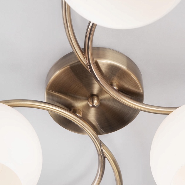 Потолочная люстра Eurosvet 30144/4 античная бронза изображение 3 Потолочная люстра Eurosvet 30144/4 античная бронза Фото № 3