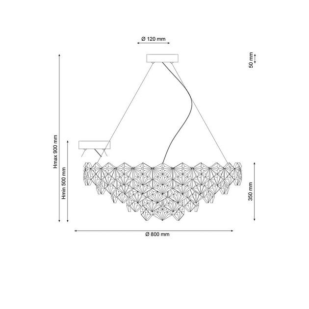 Подвесная люстра Lucia Tucci Rumba 1051.9 Chrome изображение 2 Подвесная люстра Lucia Tucci Rumba 1051.9 Chrome Фото № 2