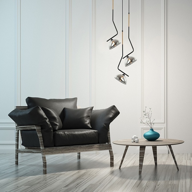 Подвесная люстра Gerhort G51215/3BK+AB SM изображение 2 Подвесная люстра Gerhort G51215/3BK+AB SM Фото № 2