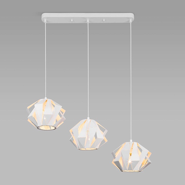 Подвесной светильник Eurosvet Moire 50137/3 белый изображение 6 Подвесной светильник Eurosvet Moire 50137/3 белый Фото № 6