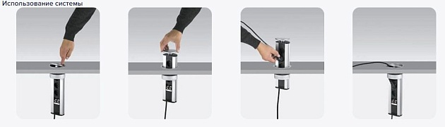 Блок розеточный настольный 5 постов Ecoplast LUK 70305 Фото № 2