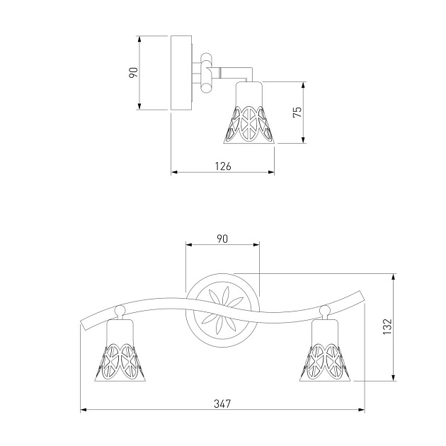 Спот Eurosvet 20027/2 белый с золотом Фото № 2