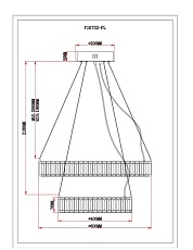 Подвесной светодионый светильник Moderli Asti V10732-PL 1