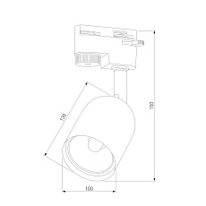 Трековый светильник TK Lighting 4497 Tracer Graphite Black1 1