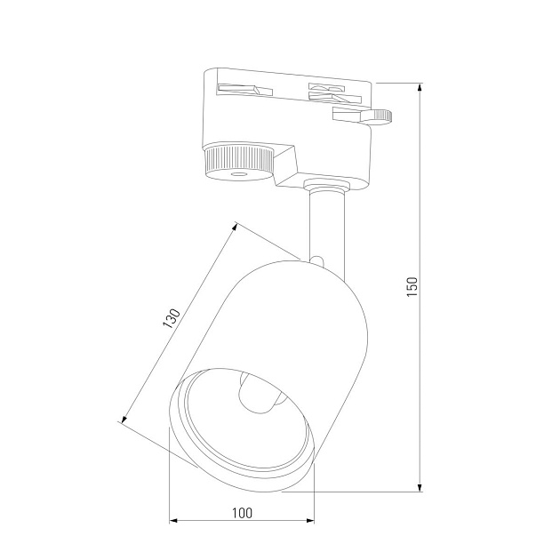 Трековый светильник TK Lighting 4497 Tracer Graphite Black1 Фото № 2