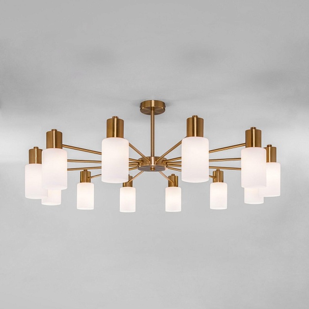 Потолочная люстра Eurosvet Vegga 70160/12 латунь Фото № 