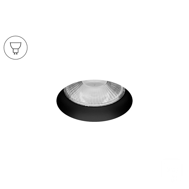 Встраиваемый светильник 6063 POINT HIDE (RAL9005 — GU10) 0830501 Фото № 