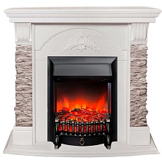 Электрокамин Realflame Athena GR WT с очагом Fobos Lux Black 301132