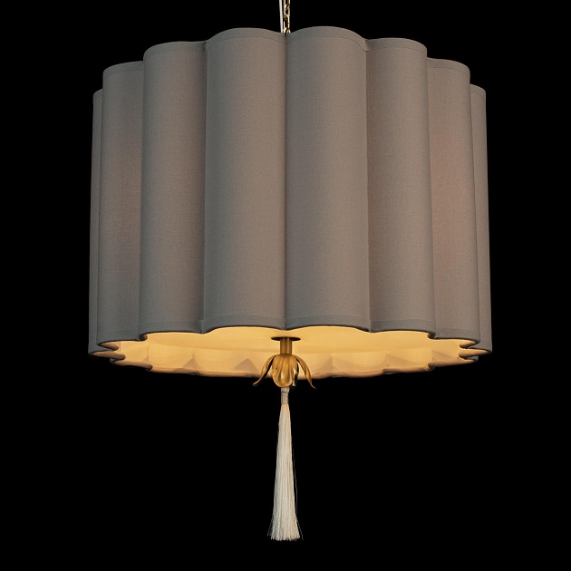 Подвесная люстра Loft IT Mellow 10306P Grey linen Фото № 3