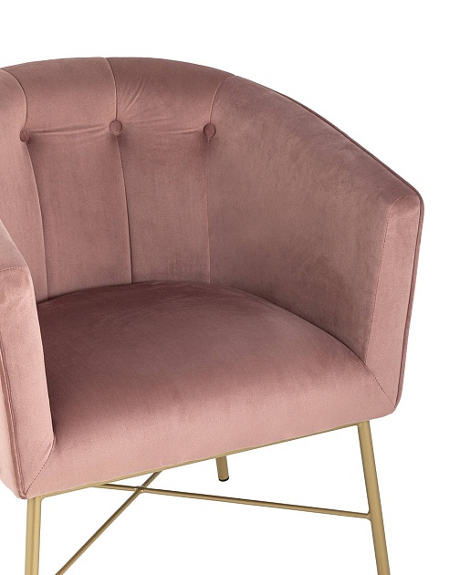 Кресло Stool Group Шале велюр розовый FALETTE PINK Фото № 7