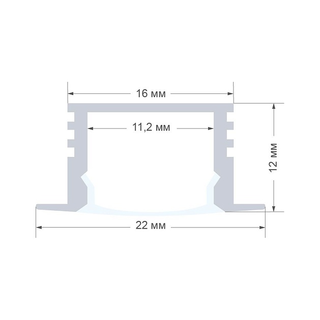 Профиль встраиваемый Apeyron GM-08-12 Фото № 2