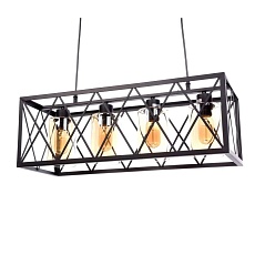 Подвесная люстра Lumina Deco Nortis LDP 11535-4 BK 1