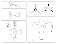 Потолочная люстра Ambrella light Traditional Loft TR83112 2