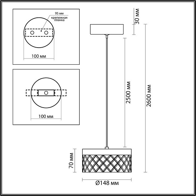 Подвесной светильник Odeon Light FIVRE 5032/6L Фото № 3